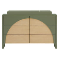 M30216OLSH,Moab 6-Drawer Assembled Dresser in Olive/Ash