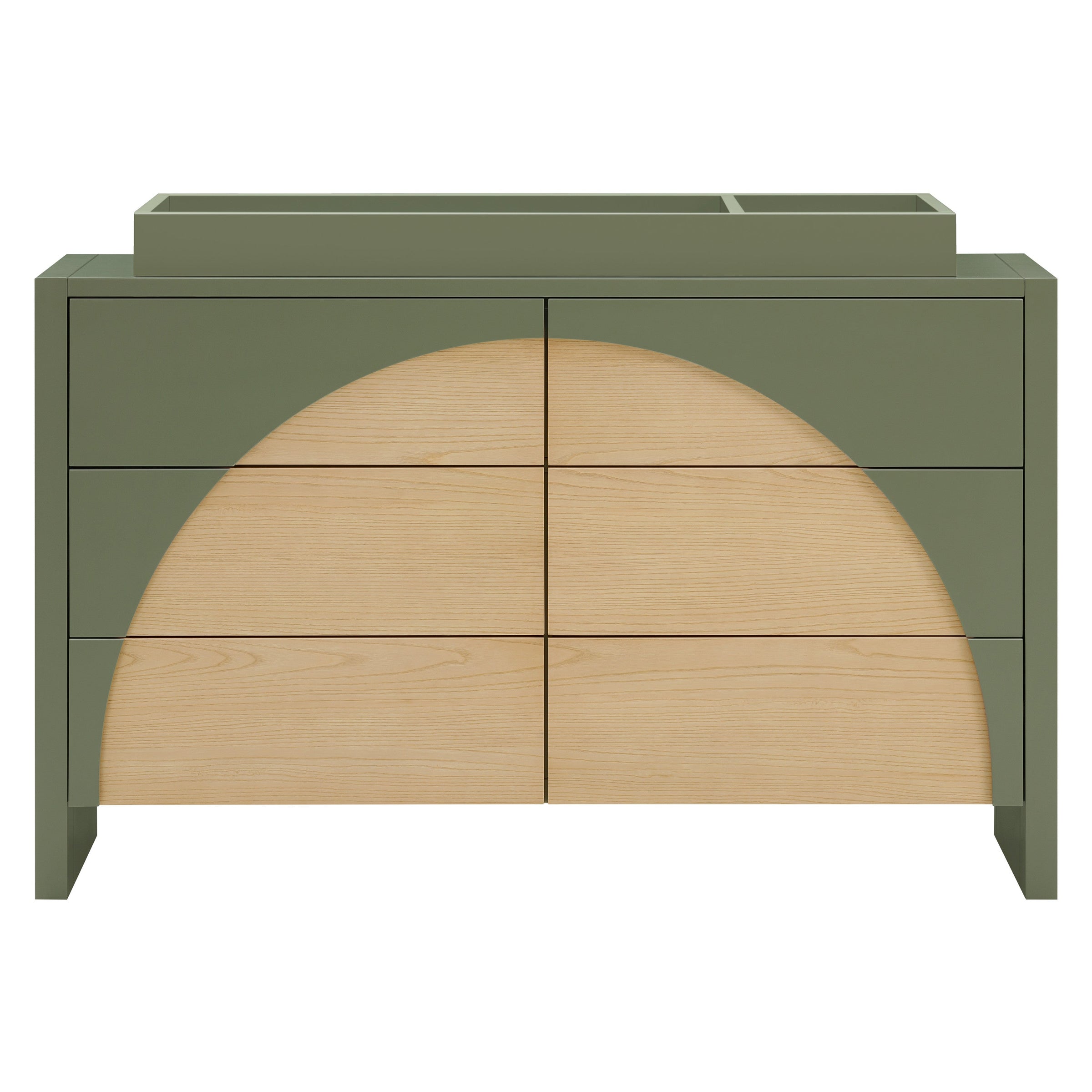 M30216OLSH,Moab 6-Drawer Assembled Dresser in Olive/Ash