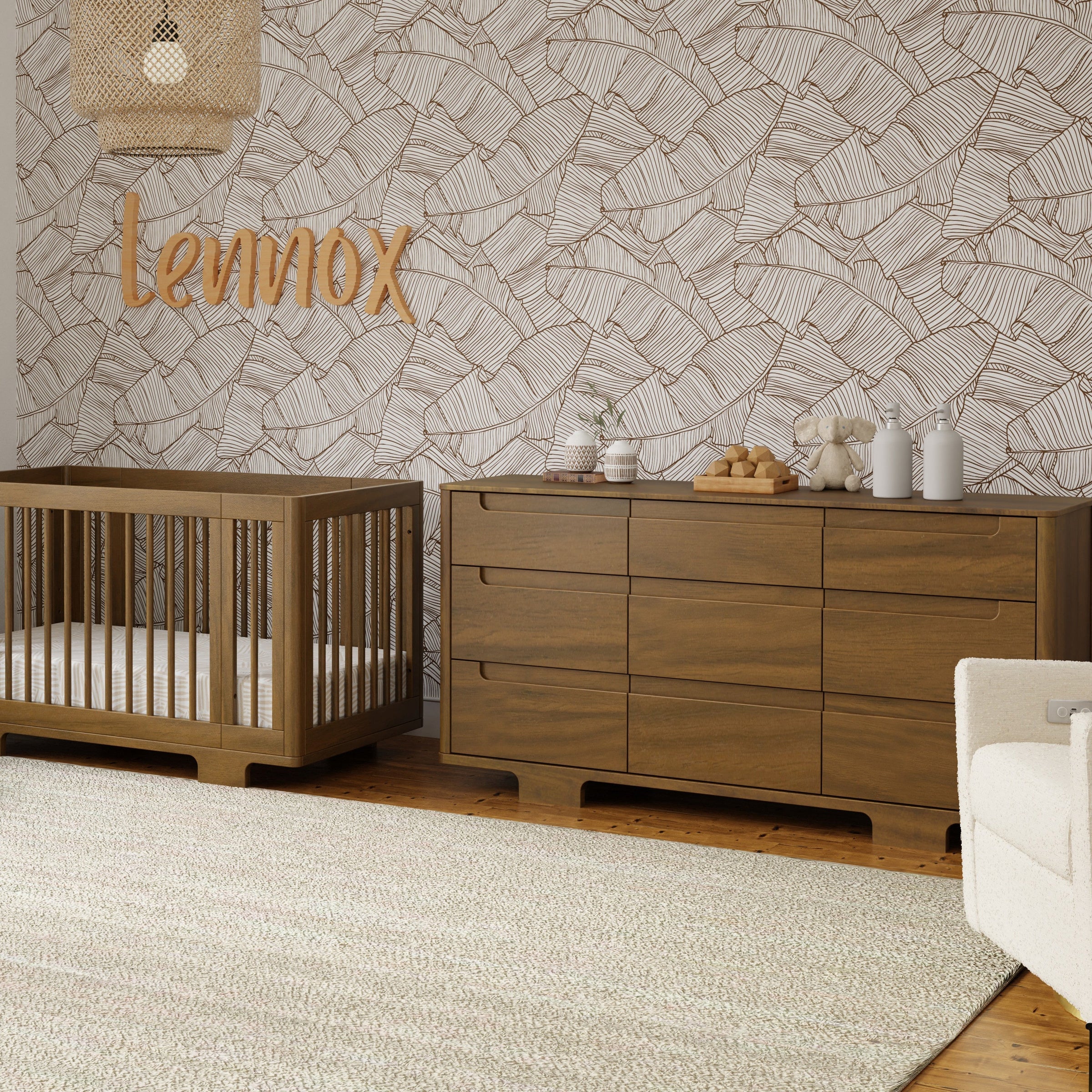 M23428NL,Yuzu 9-Drawer Dresser  Assembled in Natural Walnut