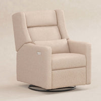 M11286CSG,Kiwi Plus Power Glider Recliner w/ Power Headrest in Chai Shearling