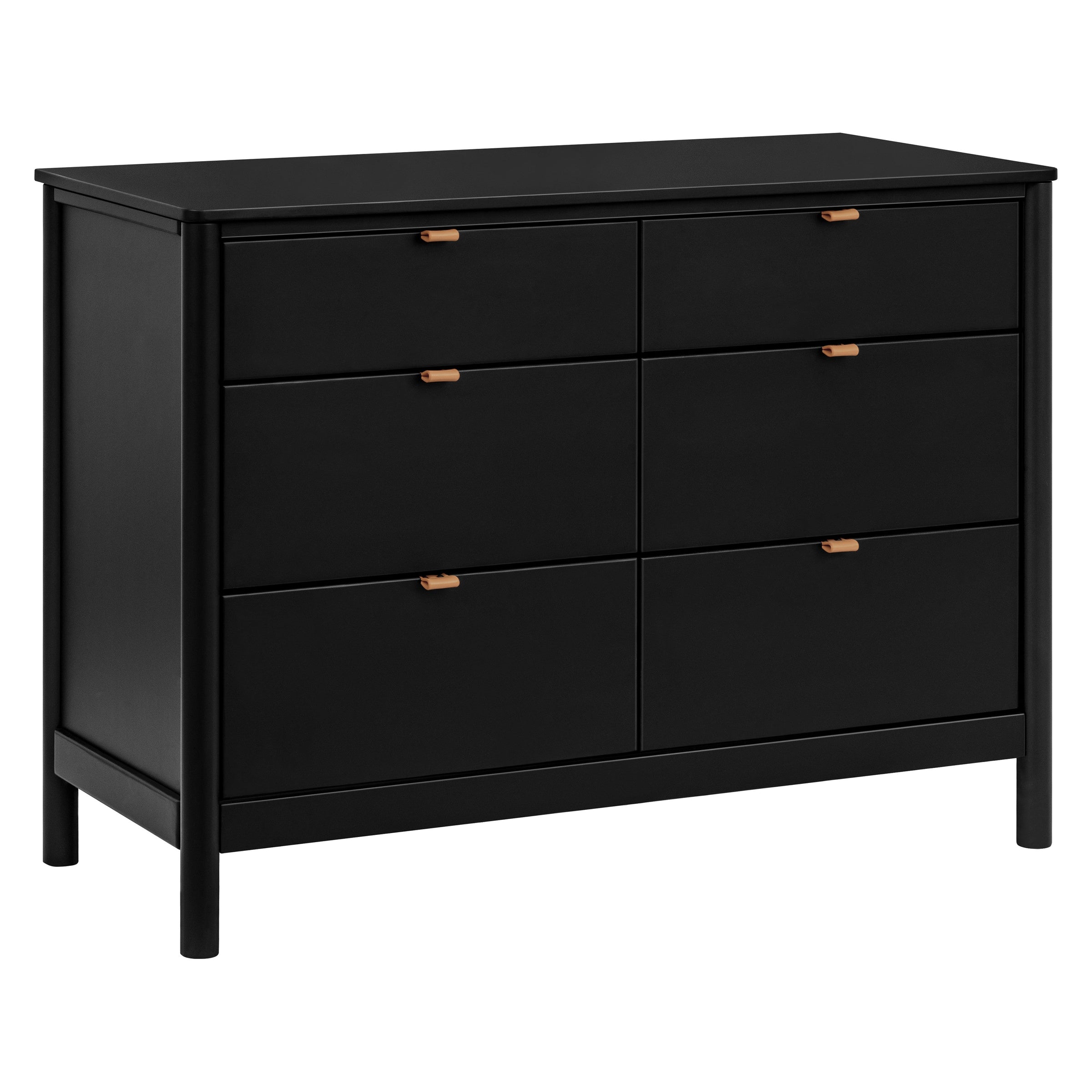 M25616B,Bondi 6-Drawer Assembled Dresser in Black