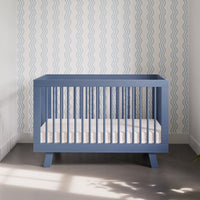 M4201CVB,Hudson 3-in-1 Convertible Crib w/Toddler Bed Conversion Kit in Cove Blue
