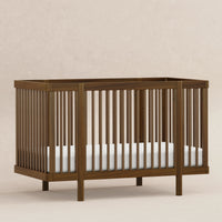 M29880NL,Pogo 8-in-1 Convertible Crib w/All-Stages Conversion Kits in Natural Walnut
