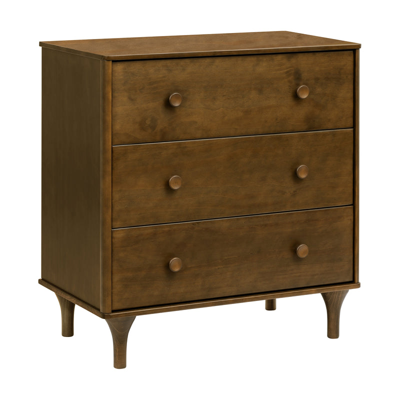 M9023NL,Lolly 3-Drawer Changer Dresser in Natural Walnut
