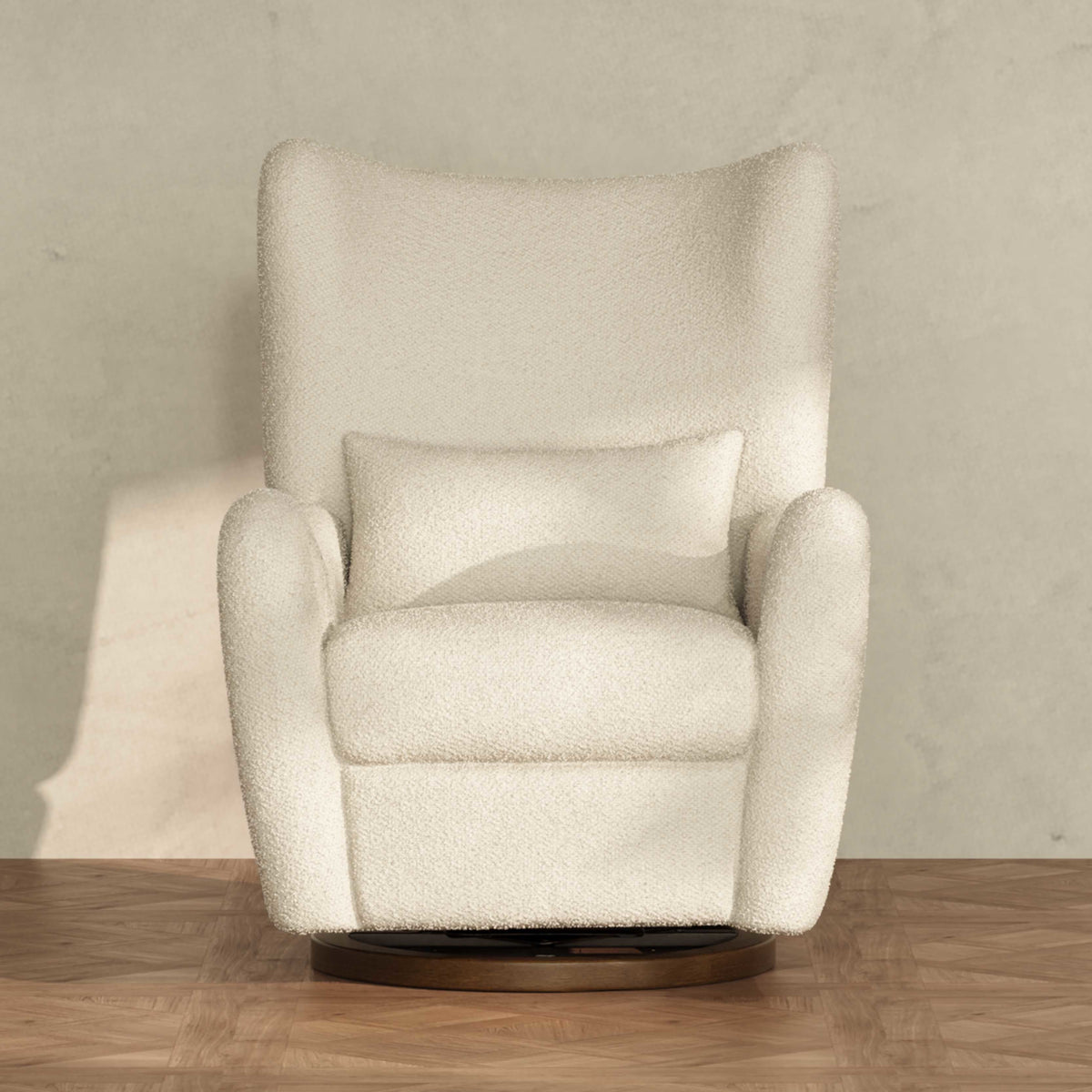M34288PSWTB,Nate Berkus x Babyletto Westham Power Recliner in Performance Powder Slub Weave w/Toffee Base