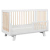 M4201WNX,Hudson 3-in-1 Convertible Crib w/ToddlerBedConversion Kit in White/Washed Natural