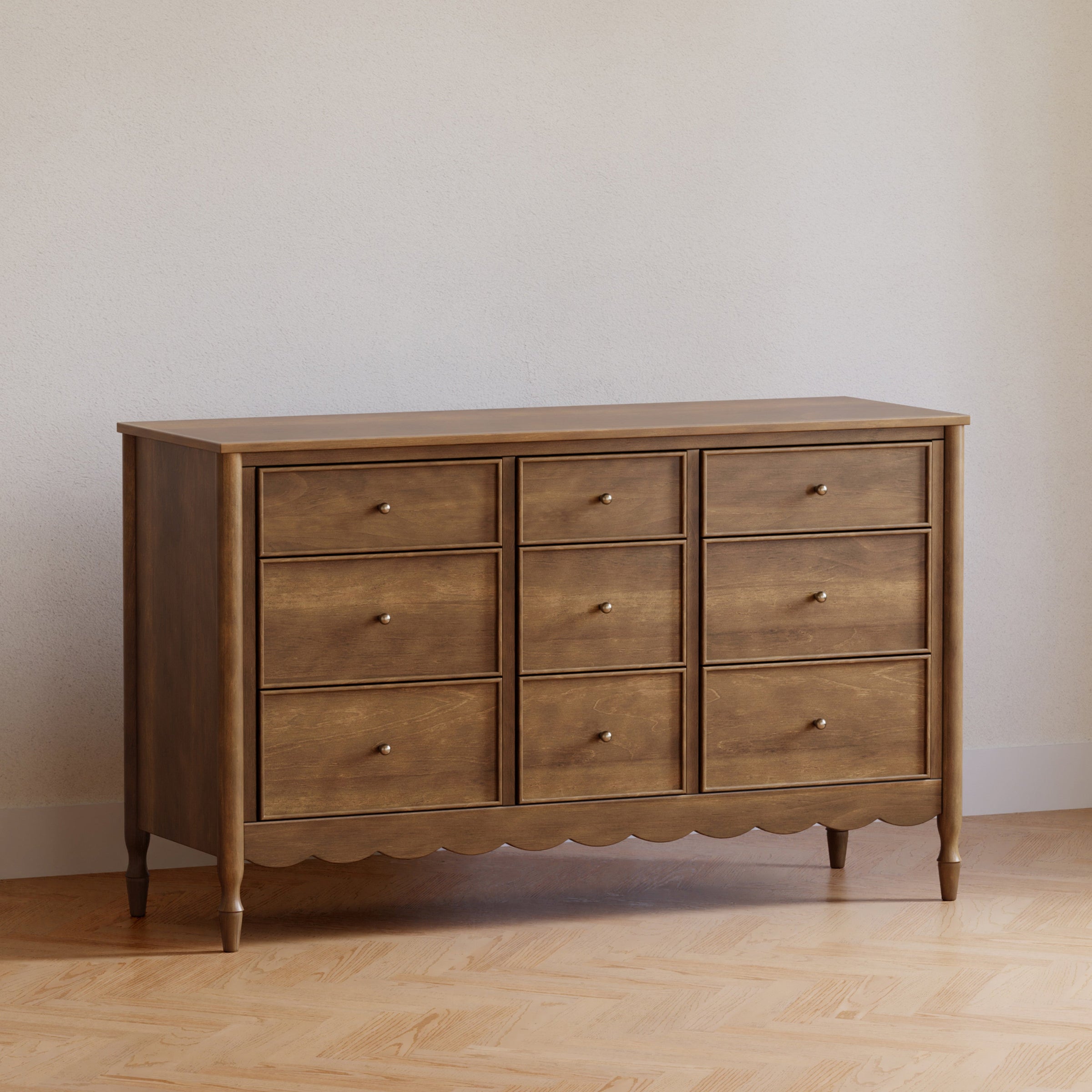 M32328NL,Ambrosia 9-Drawer Assembled Dresser in Natural Walnut