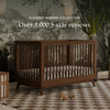 M5801NL,Scoot 3-in-1 Convertible Crib w/Toddler Bed Conversion Kit in Natural Walnut