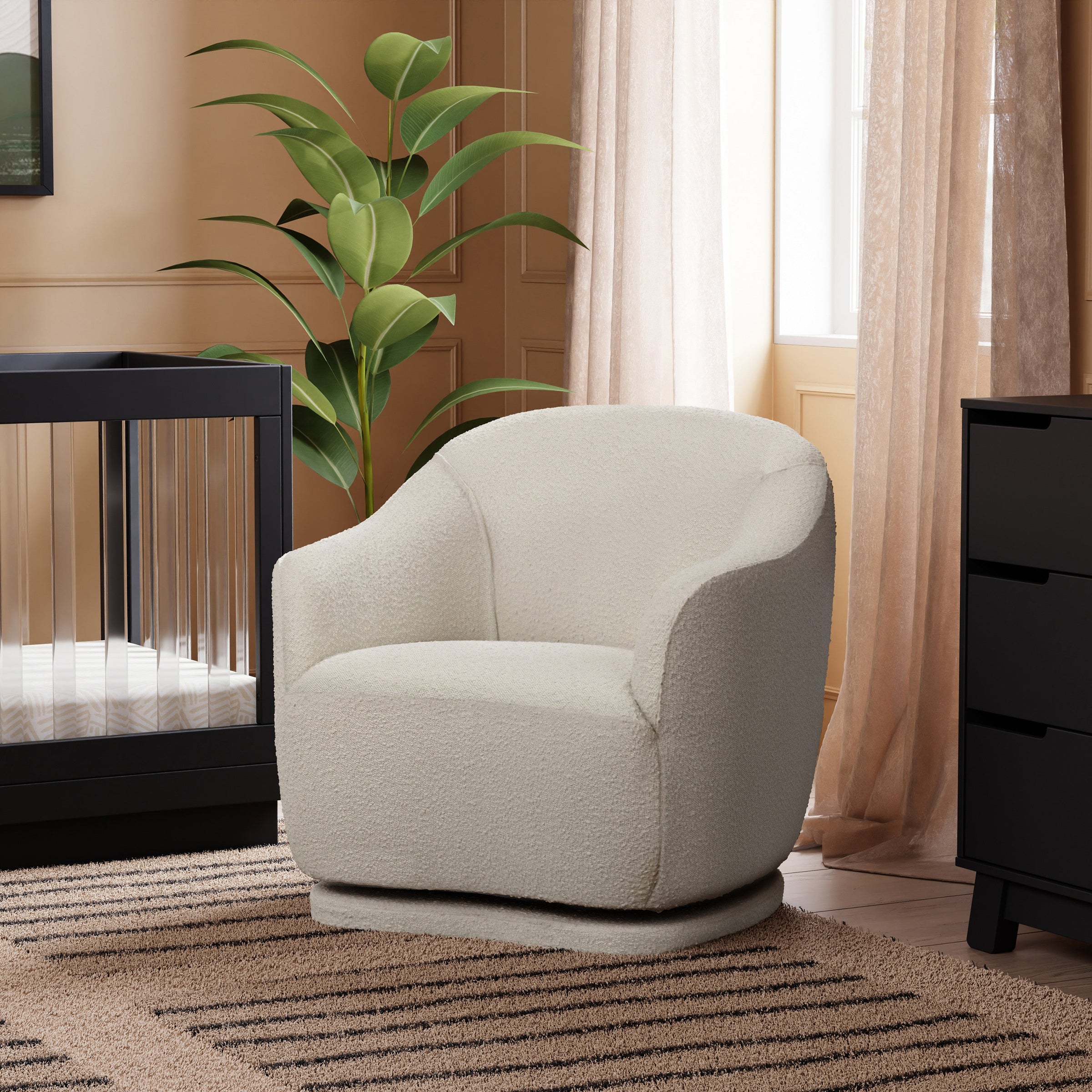 M27587WB,Foy Glider in Ivory Boucle