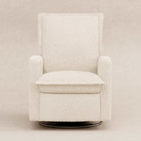 M20977AT,Cali Flange Gliding Swivel Recliner in Almond Teddy Loop