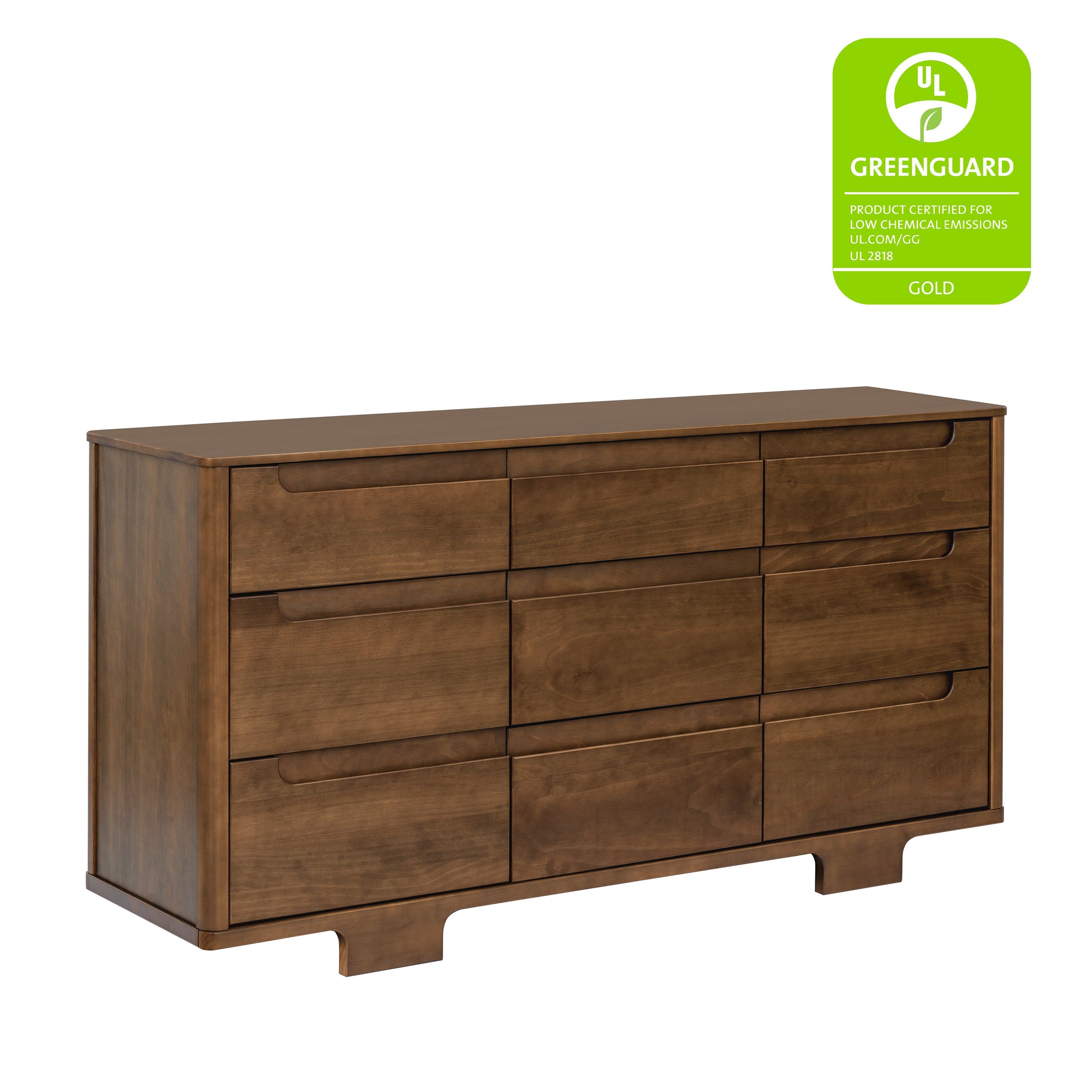 M23428NL,Yuzu 9-Drawer Dresser  Assembled in Natural Walnut