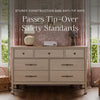 M31416WP,Alouette 7-Drawer Assembled Dresser in Washed Pine