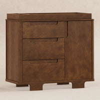 M23423NL,Yuzu 3-Drawer Changer Dresser in Natural Walnut