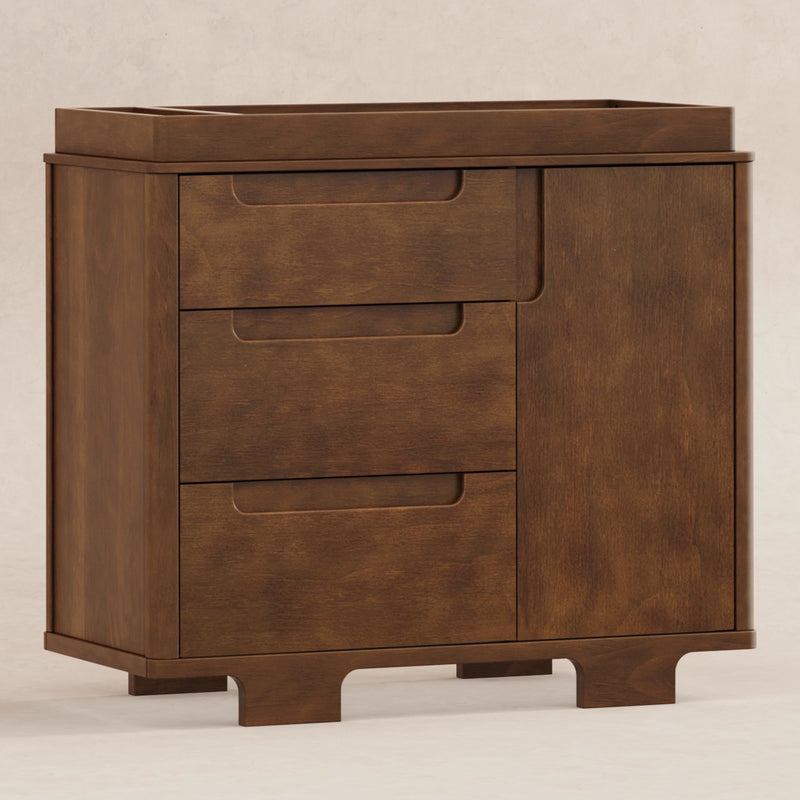 M23423NL,Yuzu 3-Drawer Changer Dresser in Natural Walnut