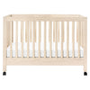 M6601NX,Maki Full-Size Folding Crib w/Toddler Bed Conversion Kit in Washed Natural