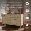 M31416WP,Alouette 7-Drawer Assembled Dresser in Washed Pine