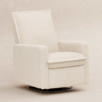 M20977AT,Cali Flange Gliding Swivel Recliner in Almond Teddy Loop