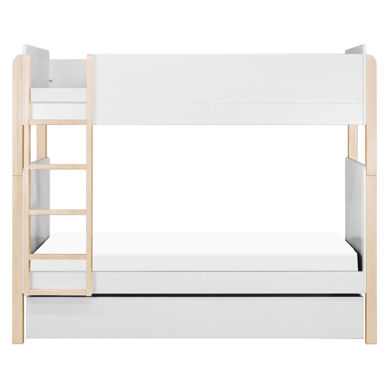 M18494WNX,TipToe Bunk Bed in White and Washed Natural