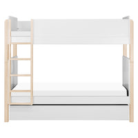 M18494WNX,TipToe Bunk Bed in White and Washed Natural