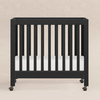 M6698B,Origami Mini Crib in Black Finish