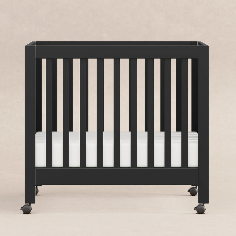 M6698B,Origami Mini Crib in Black Finish