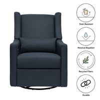 M11288PVET,Kiwi Glider Recliner w/ Electronic Control and USB in Performance Navy Eco-Twill