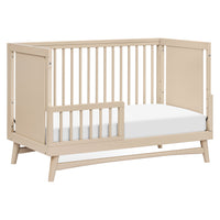 M15401TPE,Peggy Mid-Century 3-in-1 Convertible Crib w/Toddler Bed Conversion Kit in Taupe