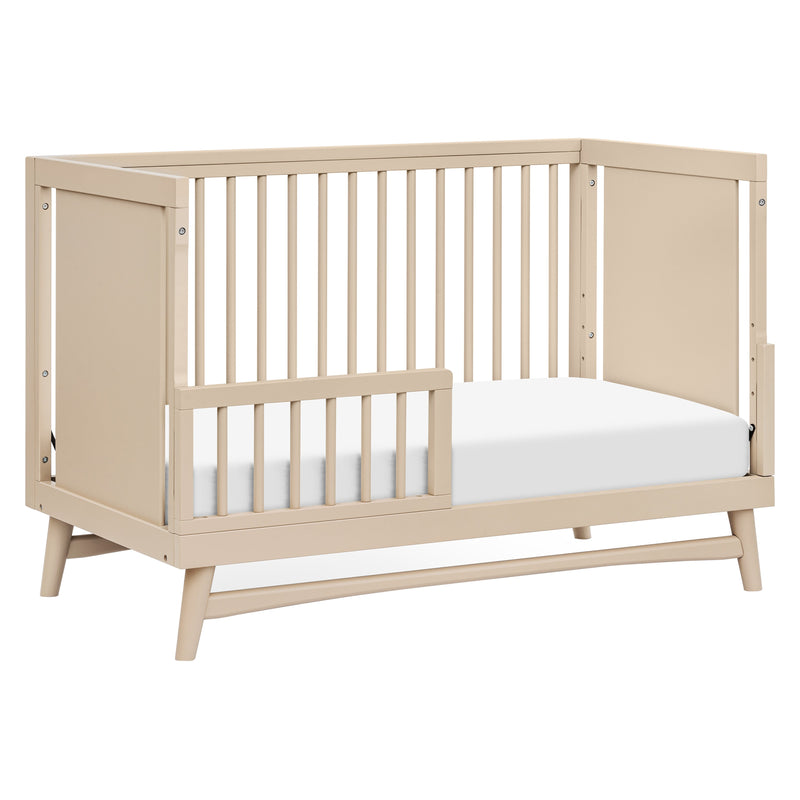 M15401TPE,Peggy Mid-Century 3-in-1 Convertible Crib w/Toddler Bed Conversion Kit in Taupe