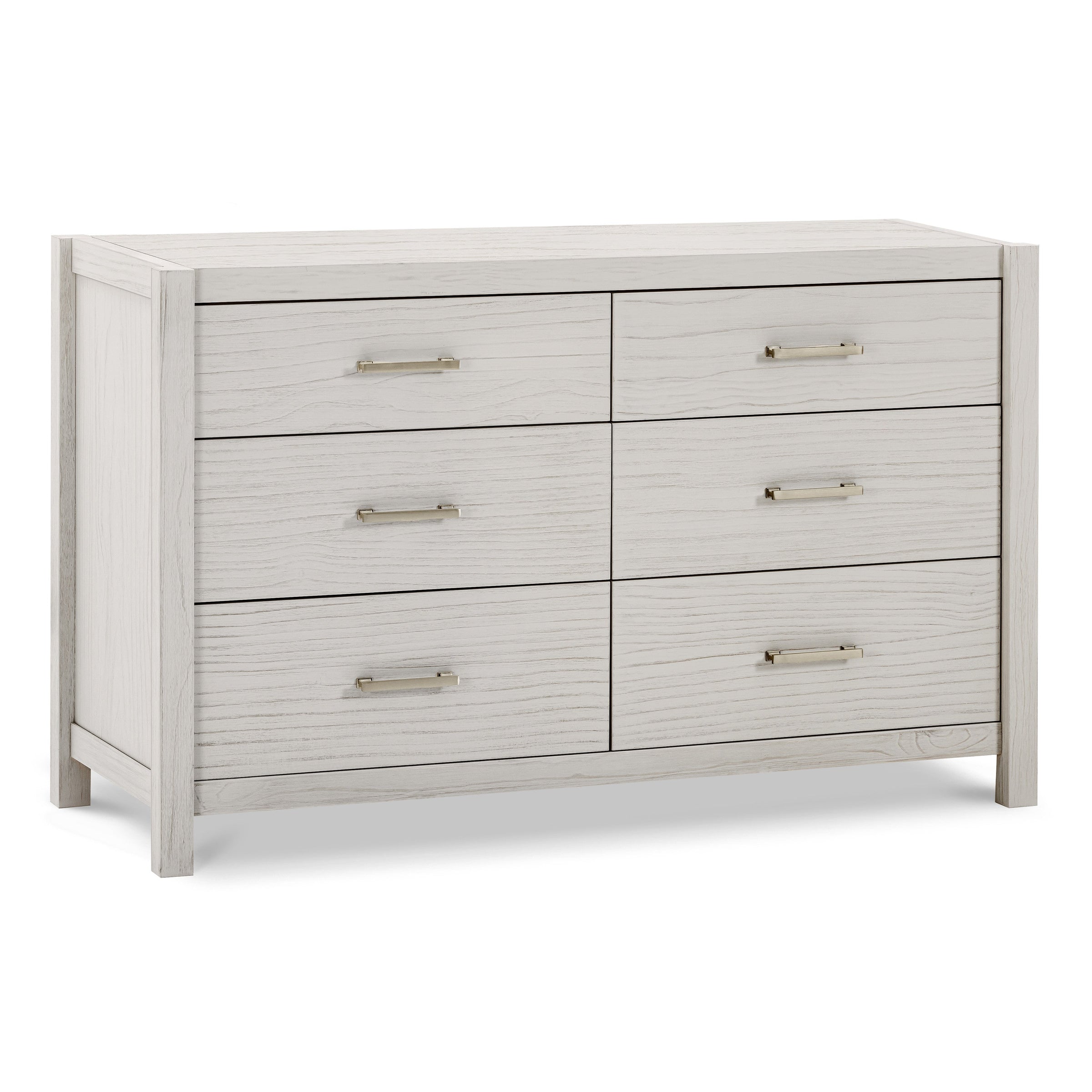 B26416WDF,Hemsted 6-Drawer Assembled Dresser in White Driftwood