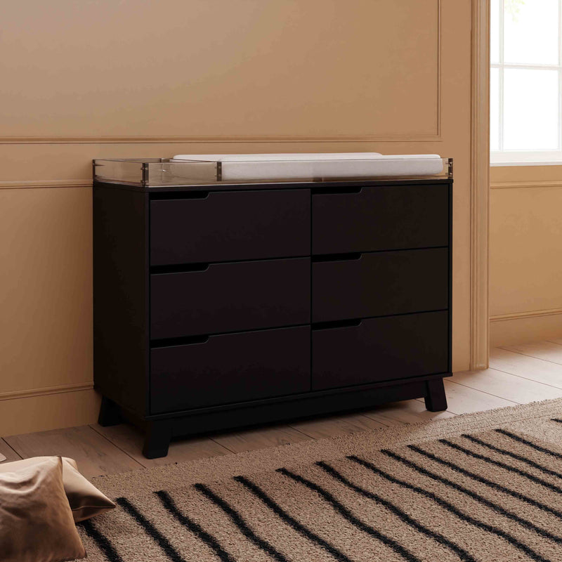 M4216B,Hudson 6-Drawer Double Dresser  Assembled in Black