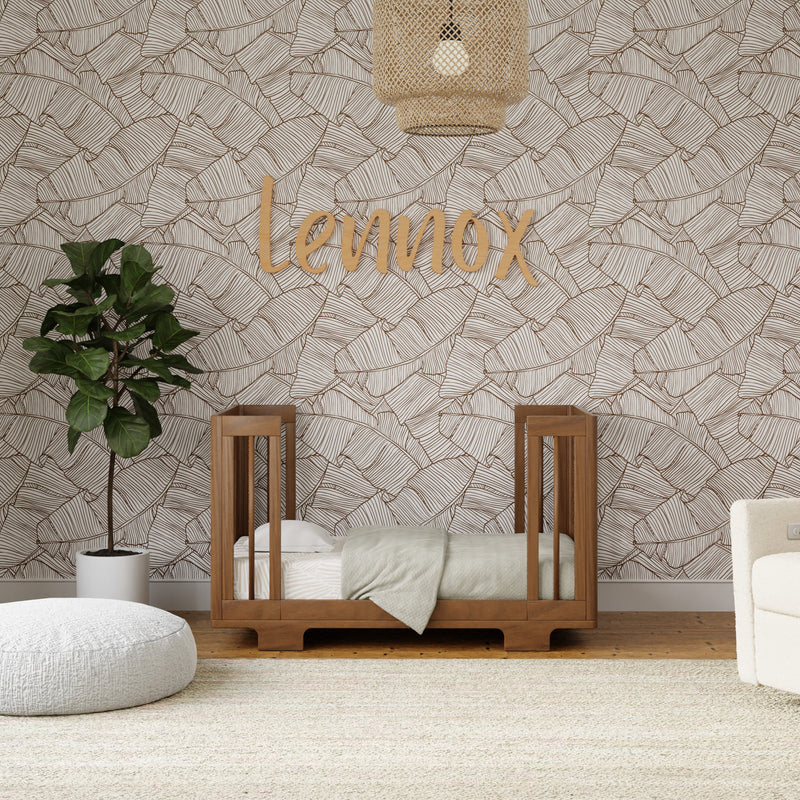 M23401NL,Yuzu 8-in-1 Convertible Crib w/All-Stages Conversion Kits in Natural Walnut