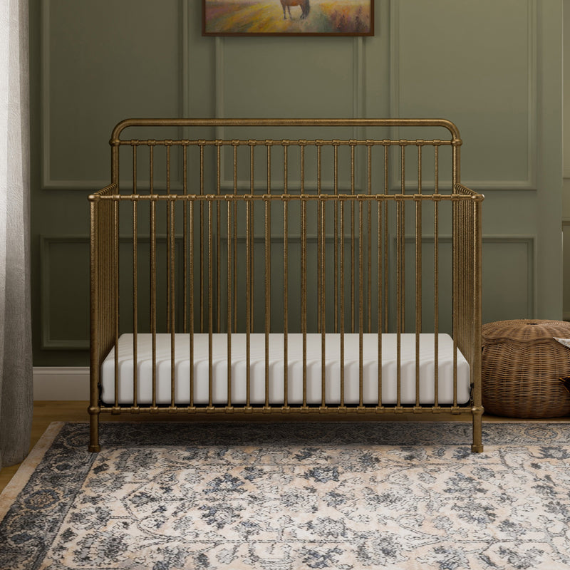 M15301VG,Winston 4-in-1 Convertible Crib in Vintage Gold