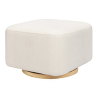 M26385PCMEWLB,Kiwi Gliding Ottoman in Performance Cream Eco-Weave w/ Light Wood Base