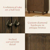 M33329TE,Nate Berkus x Babyletto Astre Assembled Armoire in Toffee
