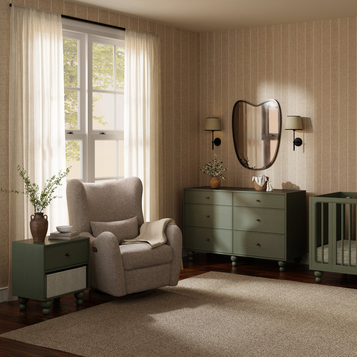 M33360AE,Nate Berkus x Babyletto Astre Nightstand in Archival Elm