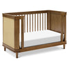 M23701NLBC,Marin with Cane 3-in-1 Convertible Crib in Natural Walnut and Blonde Cane