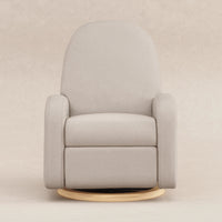M23188PBEWLB,Nami Glider Recliner w/ Electronic Control and USB in Performance Beach Eco-Weave w/ Light Wood Base