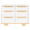 M23426WN,Yuzu 6-Drawer Dresser in White/Natural