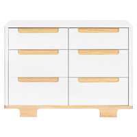M23426WN,Yuzu 6-Drawer Dresser in White/Natural