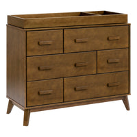 M5826NL,Scoot 6-Drawer Dresser in Natural Walnut