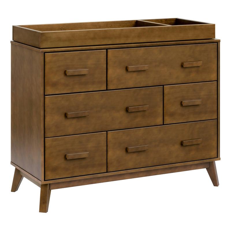 M5826NL,Scoot 6-Drawer Dresser in Natural Walnut