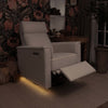 M17182PCMEW,Willa Pro Power Glider Recliner w/ Power Lumbar in Performance Cream Eco-Weave