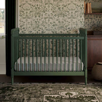 M7101FRGR,Liberty 3-in-1 Convertible Spindle Crib w/Toddler Bed Conversion Kit in Forest Green
