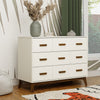 M5826WNL,Scoot 6-Drawer Dresser in White/Natural Walnut