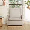 M20984PBEWLB,Cali Pillowback Chair and a Half Glider in Performance Beach Eco-Weave w/ Light Wood Base