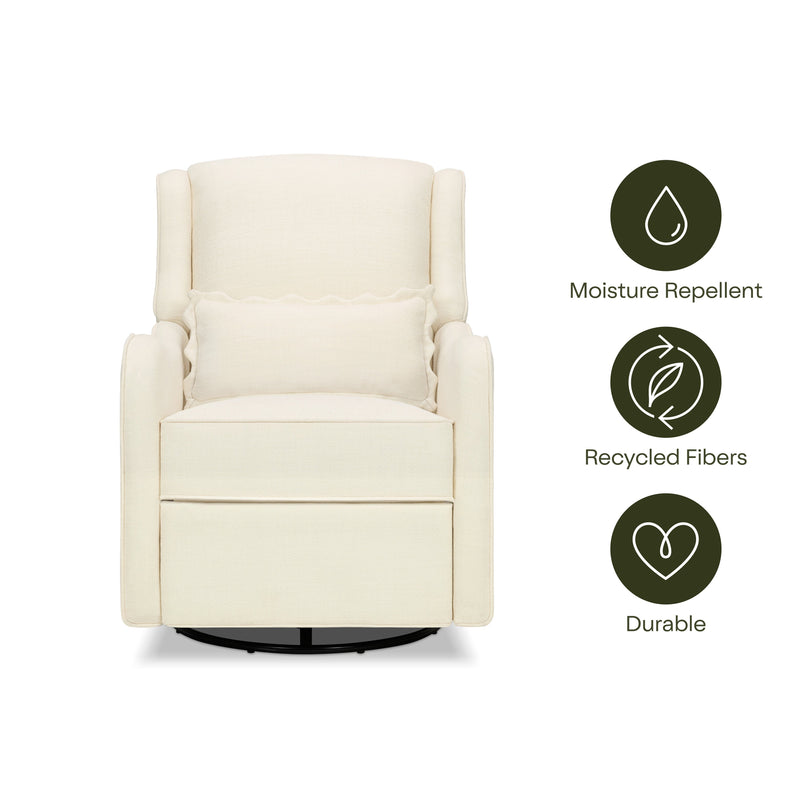 M27787PIEB,Devon Recliner and Swivel Glider in Performance Ivory Eco-Basketweave