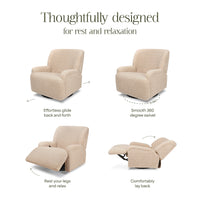 M27687CSG,Winslow Extra Wide Recliner and Swivel Glider in Chai Shearling