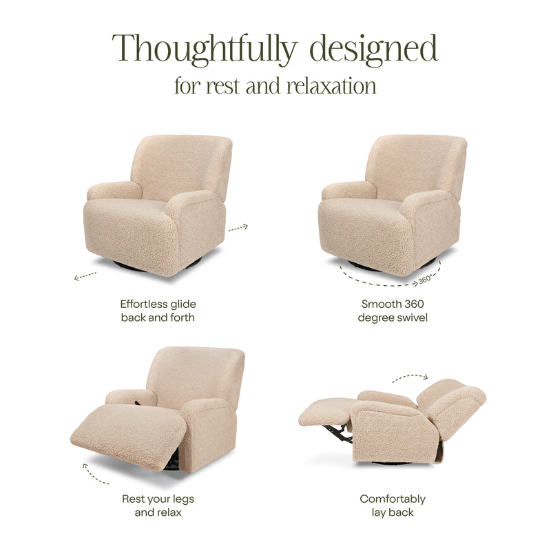 M27687CSG,Winslow Extra Wide Recliner and Swivel Glider in Chai Shearling