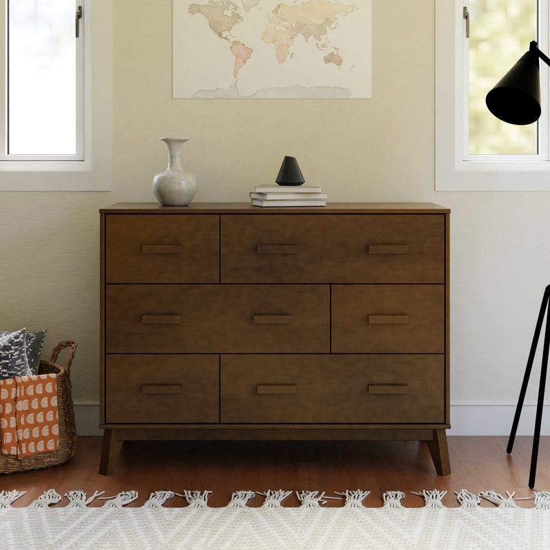 M5826NL,Scoot 6-Drawer Dresser in Natural Walnut