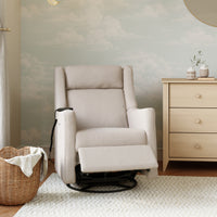 M11283PBEW,Kiwi Deluxe Power Glider Recliner w/Heat&Massage in Performance Beach Eco-Weave